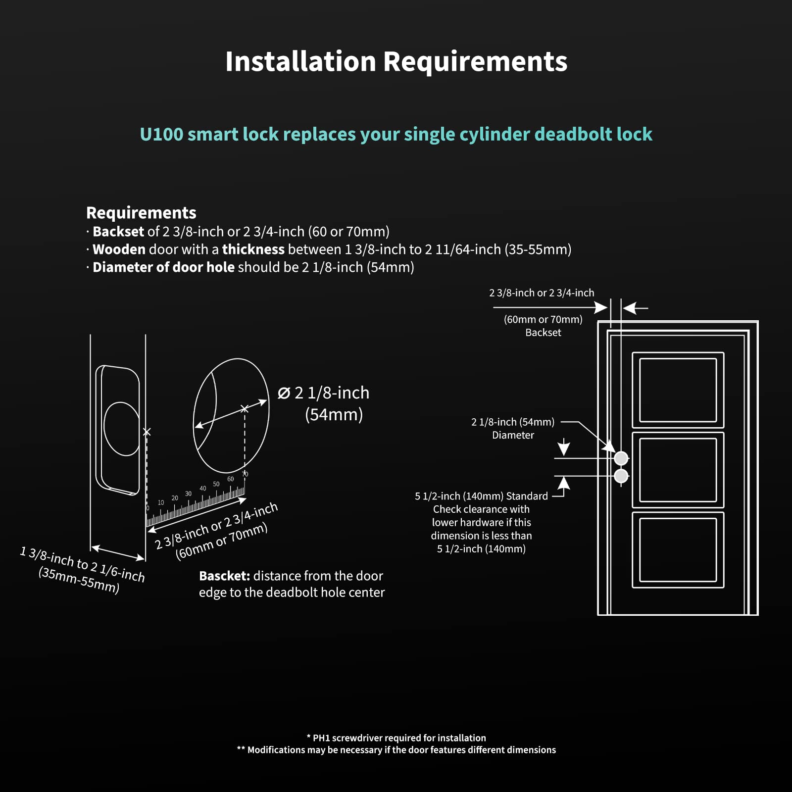 Aqara Smart Lock U100 - Keyless Fingerprint Door Lock with Apple Home Key, Touchscreen Keypad & Bluetooth Deadbolt | IP65 Weatherproof | Works with Apple HomeKit, Alexa, Google Assistant & IFTTT | Gray | Secure Smart Home Access for Apartments, Houses & Vacation Rentals