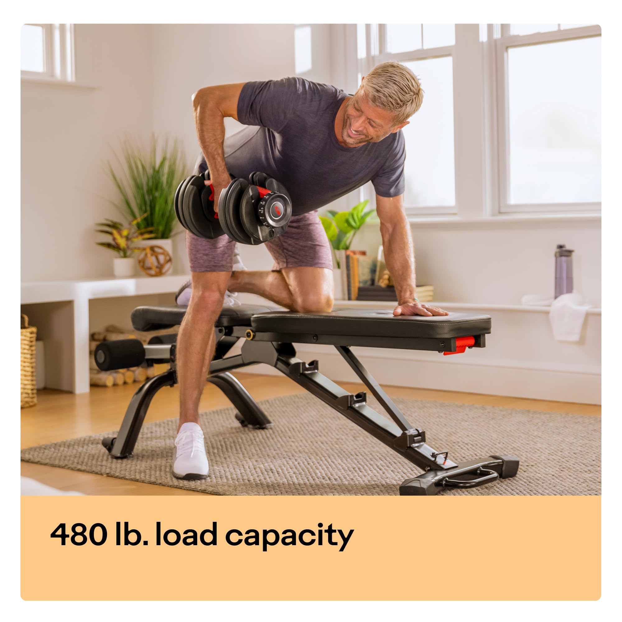 BowFlex Adjustable Weight Bench for Home Gym - Strength Training Equipment for Full Body Workouts | Perfect for Dumbbell Exercises, Bench Press & Fitness Training