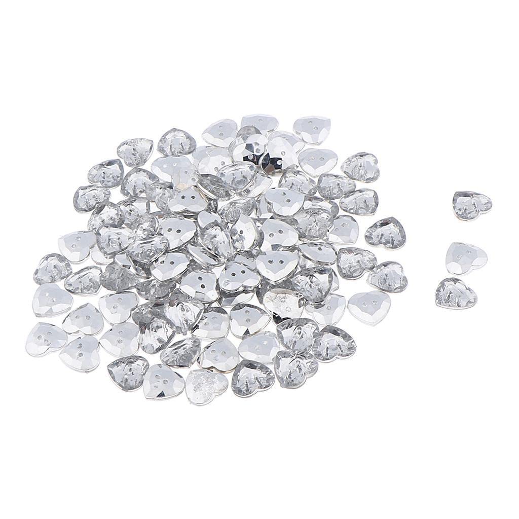 SM SunniMix 50-Piece Clear Acrylic Buttons for DIY Sewing & Clothing Crafts - 12mm Fashion Accessories - Perfect for DIY Garments, Scrapbooking & Home Decor Projects