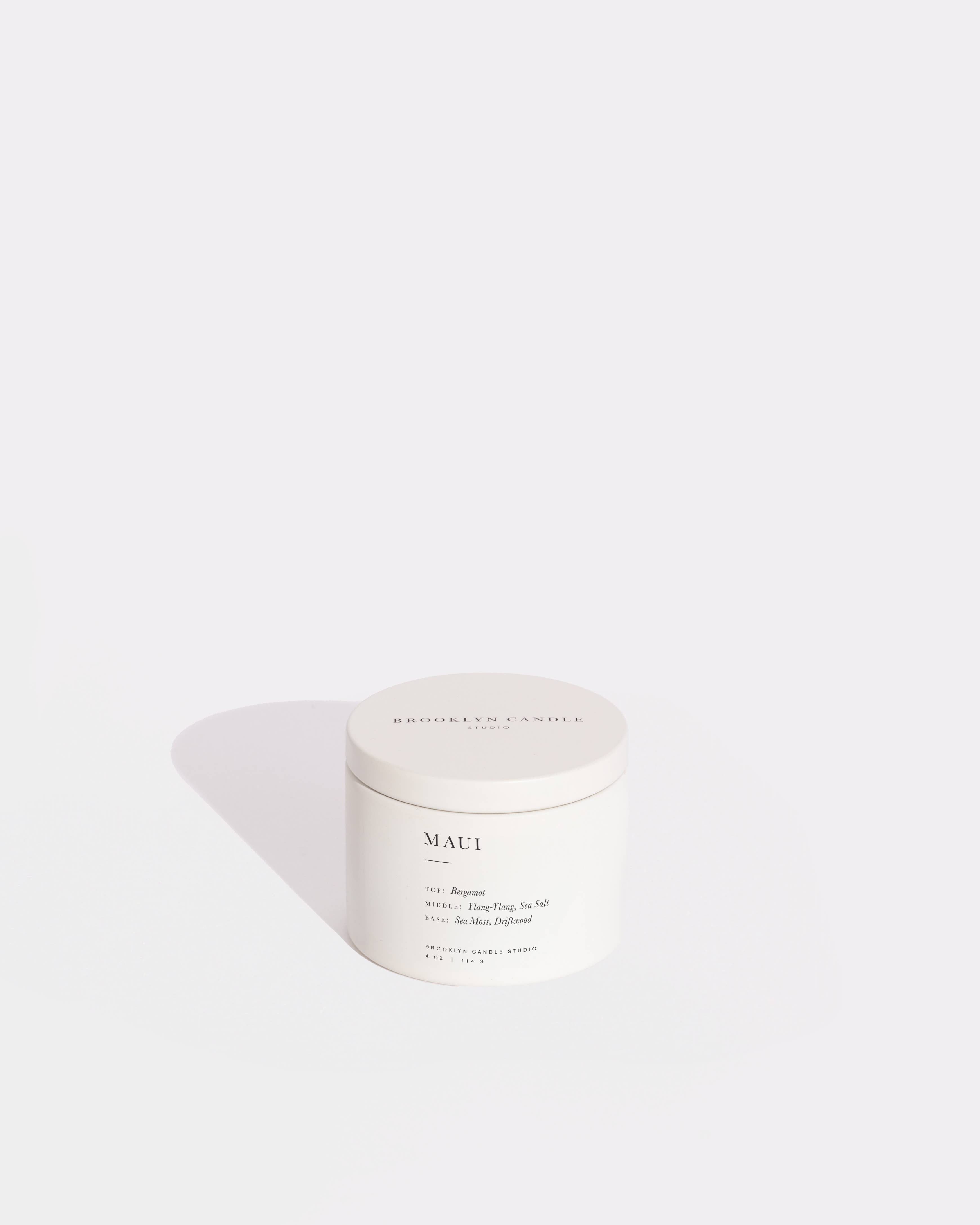 Maui Scented Travel Candle - Tropical Coconut & Pineapple Aromatherapy Candle for Relaxation | Perfect for Vacations, Spa Days & Home Decor