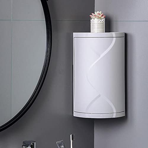 DTKJ Rotating Shower Caddy - Multifunctional Bathroom & Kitchen Storage Organizer with Adjustable Shelves, Plastic Shower Shelf for Toiletries & Cleaning Supplies (Grey) - Perfect for Small Bathrooms, Apartments & Dorm Organization