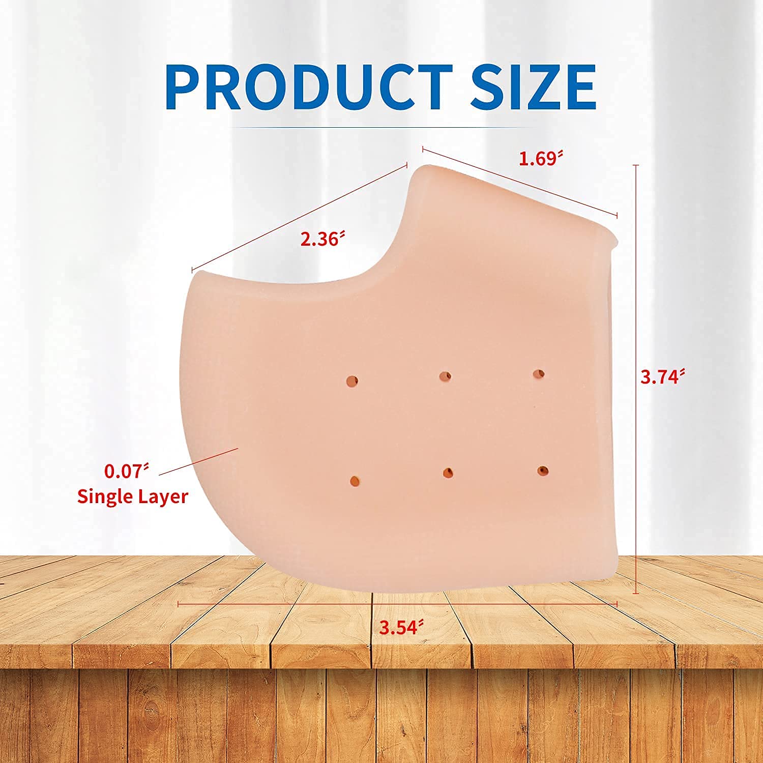 **Premium Silicone Heel Pads for Pain Relief - Anti-Crack Heel Cushions for Women & Men - Comfortable Foot Support for Walking, Running & Daily Wear**