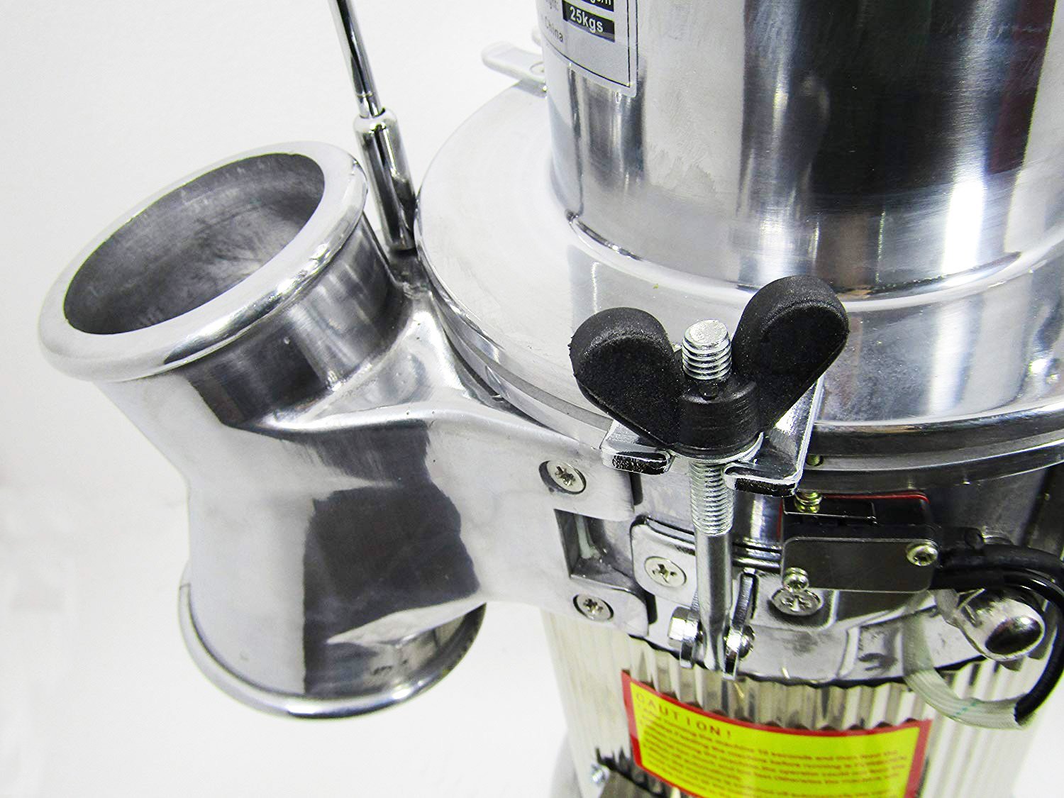 MXBAOHENG Automatic Continuous Hammer Mill Herb Grinder - 20KG/Hour Pulverizer Machine for Spices, Grains & Herbs - 110V/220V Commercial Electric Grinder - Perfect for Coffee Shops, Bakeries & Herbal Medicine Production