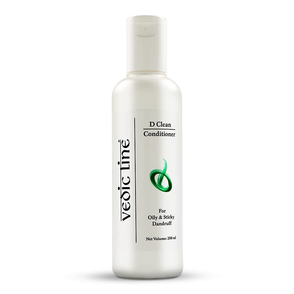 Vedic Line Hair Conditioner 200ml - Thyme & Tea Tree Oil for Anti-Dandruff & Hair Repair - Unisex & Adult Use - Perfect for Dry, Itchy Scalp & Damaged Hair Care Routine