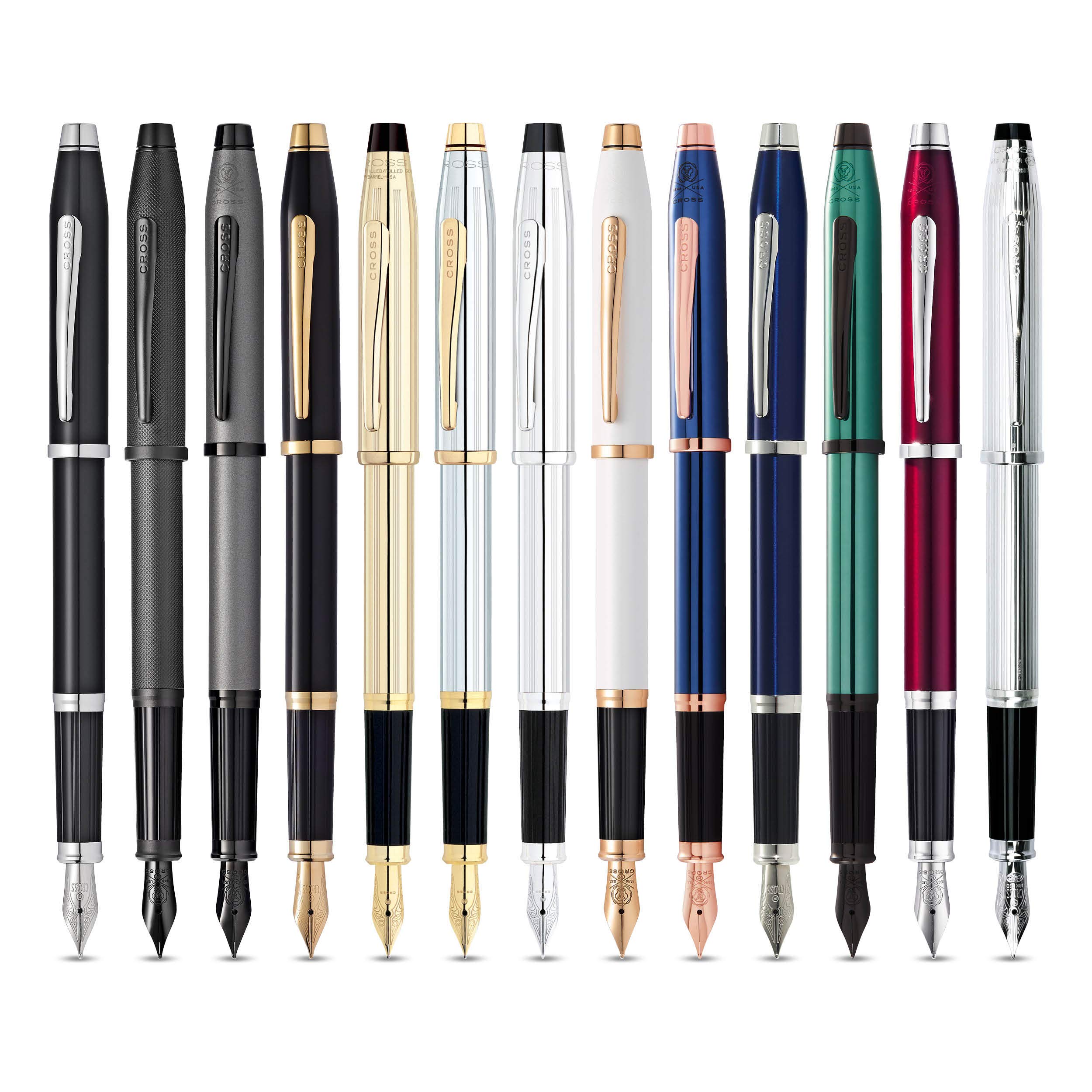Cross Century II Refillable Fountain Pen - Medium Nib with Luxury Gift Box - Translucent Green Lacquer - Premium Writing Instrument for Professionals, Calligraphy & Gift Giving