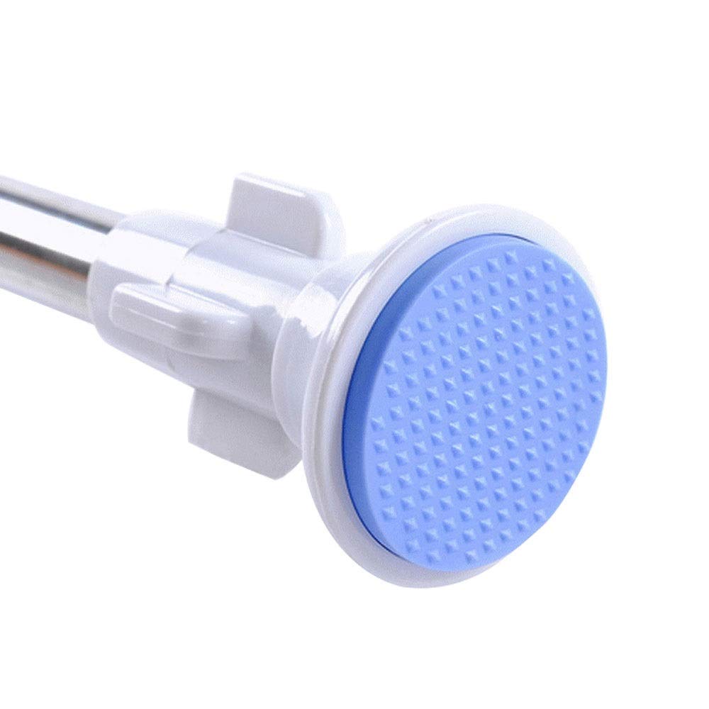 Stainless Steel Telescopic Shower Curtain Rod - No Drill Tension Mount Bathroom Rail for Modern Showers & Clothes Drying | Perfect for Small Spaces & Rental Homes