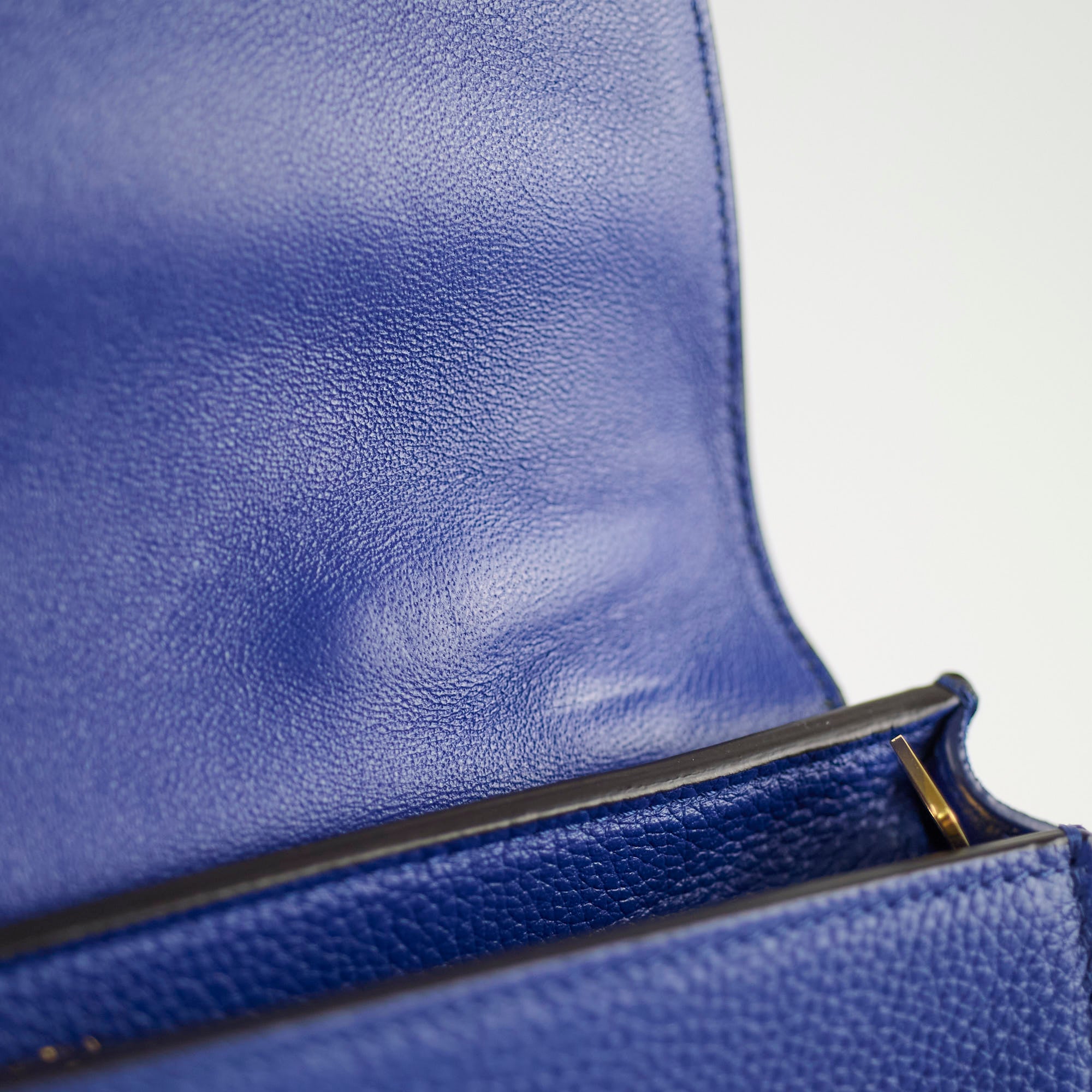 Celine Small Trapeze Bag in Blue | Genuine Leather Crossbody Purse for Women | Perfect for Work, Travel & Evening Events
