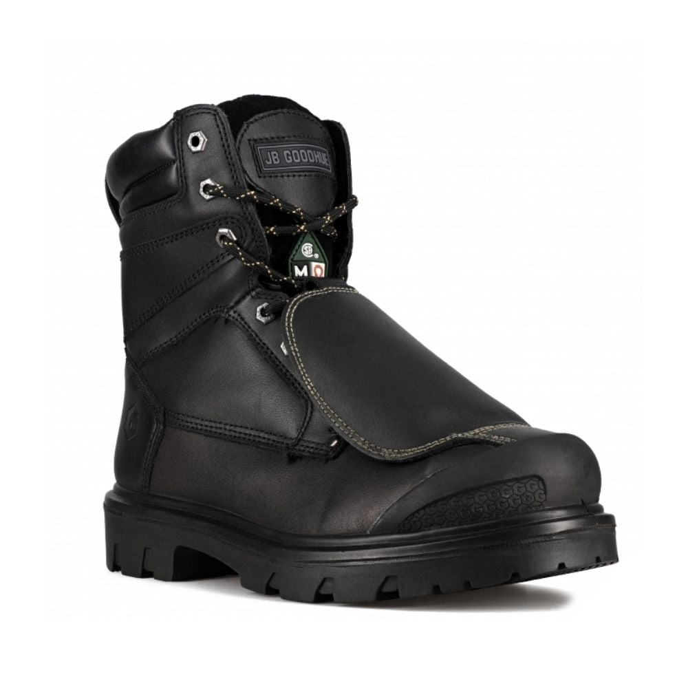 JB Goodhue Ricochet 12102 Men's Steel Toe Work Boots with External Metatarsal Guard - Durable Safety Footwear for Construction, Warehouse & Industrial Work