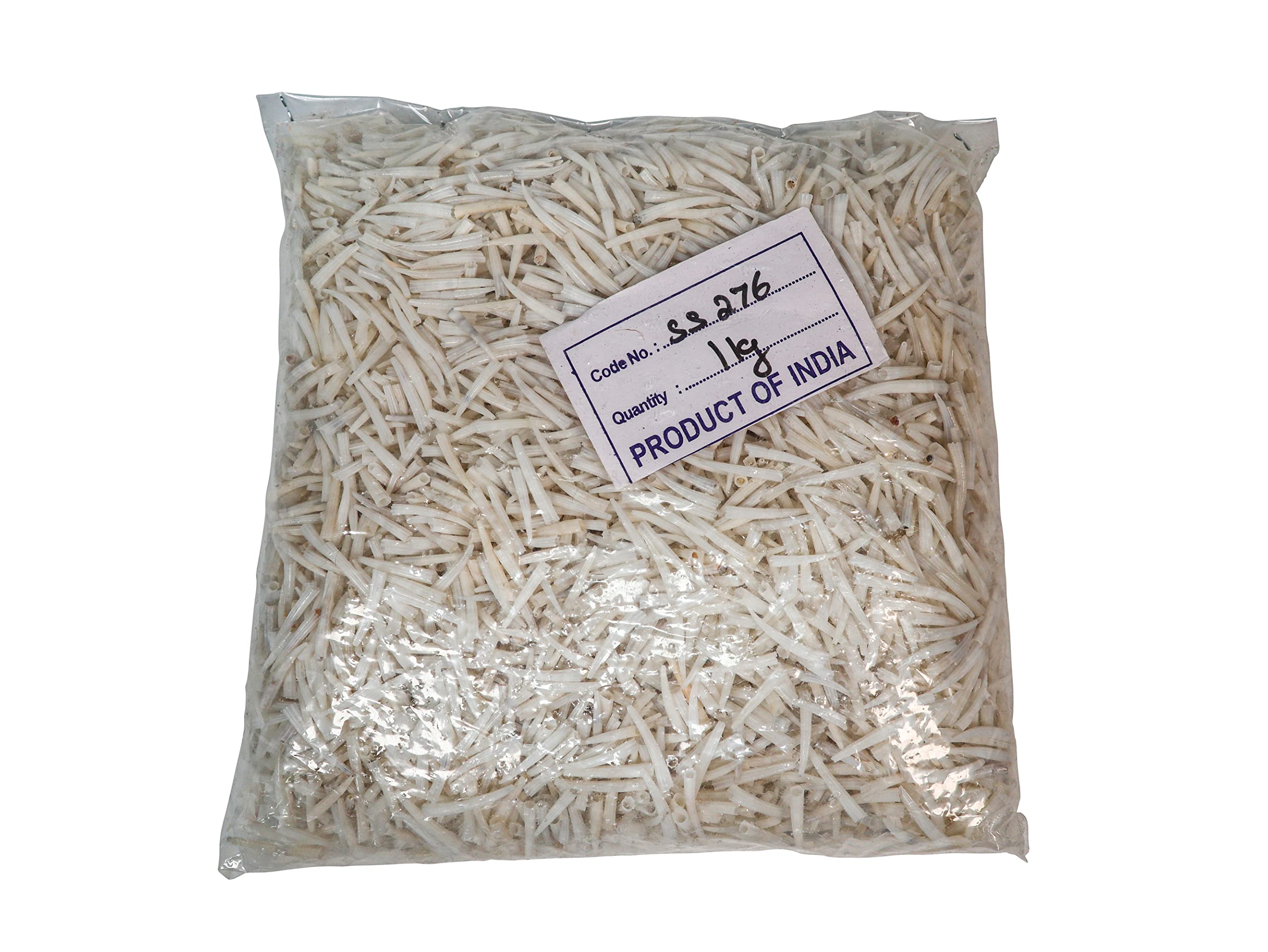1KG (2.2 lbs) Natural Dentalium Octagulatum Shells 0.5