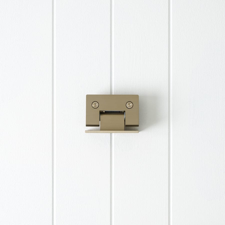 Brushed Nickel Shower Door Hinge - Glass to Wall Mount for Bathroom & Shower Enclosure - Durable & Stylish for Modern Homes