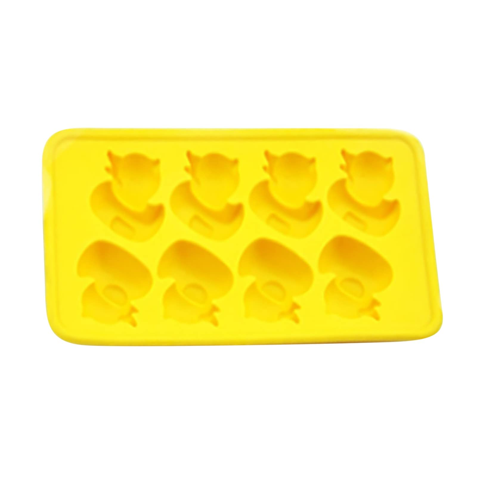 Premium Food-Grade Silicone Animal Chocolate Molds for Candy, Ice Cubes & Dog Treats - BPA-Free Baking Tools for DIY Desserts, Party Favors & Baby Food (Yellow, Standard Size) - Perfect for Birthday Parties, Holiday Baking & Homemade Pet Snacks