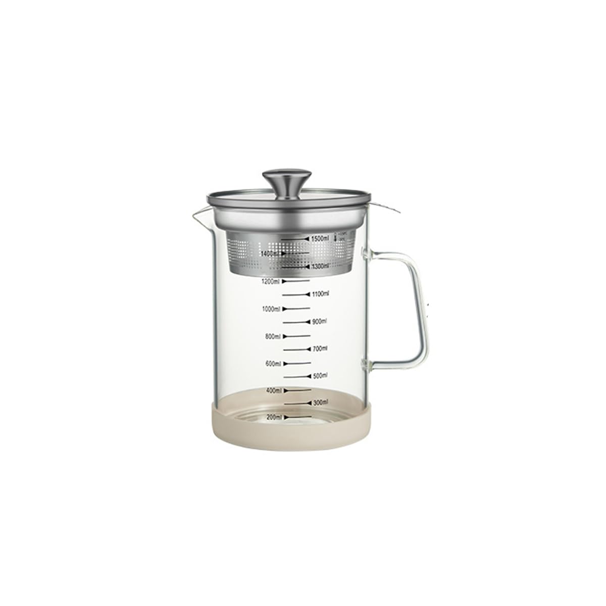 Premium Stainless Steel Soy Milk Filter & Yogurt Strainer with Lid - 1500ML Large Capacity for Homemade Soy Milk, Yogurt, Tea, Nut Milk - Perfect for Kitchen, Vegan Recipes & Healthy Living