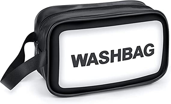 Eagle Enterprise Large Clear PVC Cosmetic Bag - Travel Makeup Organizer for Men & Women - Perfect for Toiletries, Makeup Storage & Airplane Carry-On