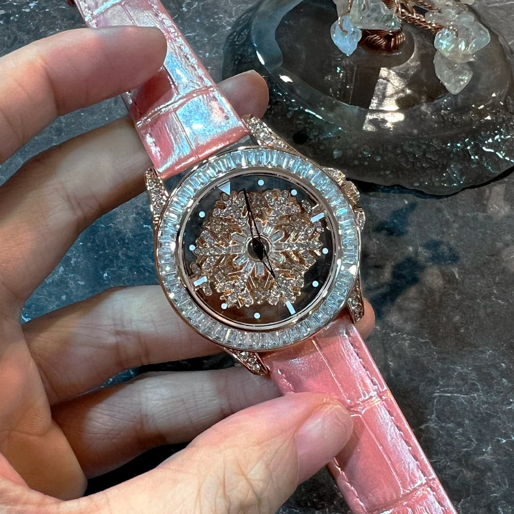 Aries Gold Pink Genuine Leather Strap Women's Watch L 5045 RGW PK - Elegant Fashion Accessory for Daily Wear & Special Occasions