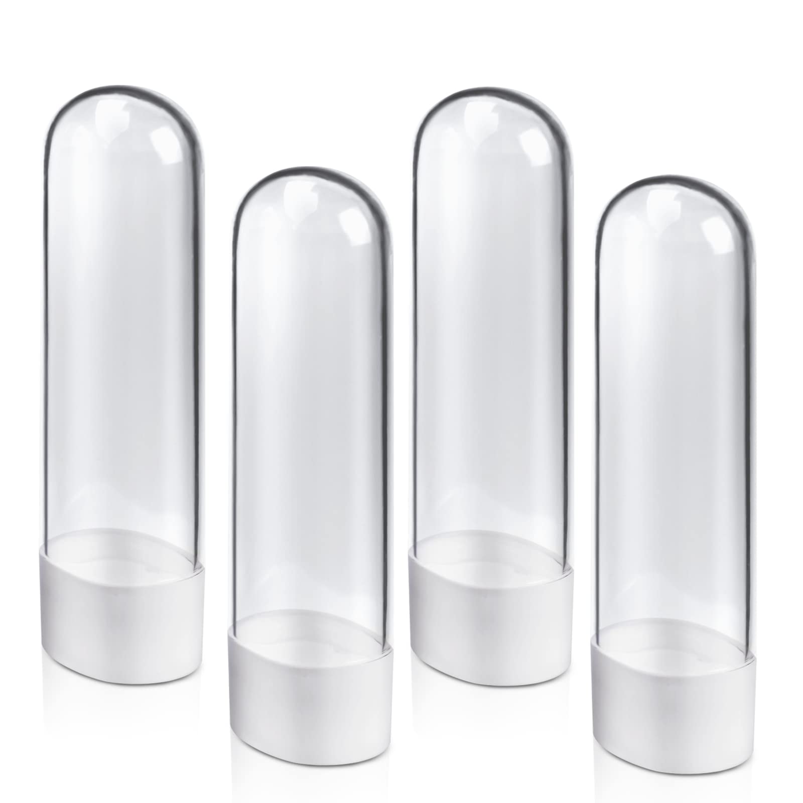 4 Pack Electric Toothbrush Head Replacement Holder - Hygienic Storage Case for Oral-B, Philips Sonicare & More - No Mess, No Grime Build-Up - Perfect for Bathroom Countertop & Travel Organizer