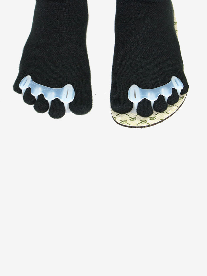 Correct Toes Toe Spacers - Natural Foot Alignment & Pain Relief for Bunions, Hammertoes & Plantar Fasciitis - Ideal for Yoga, Running & Everyday Comfort
