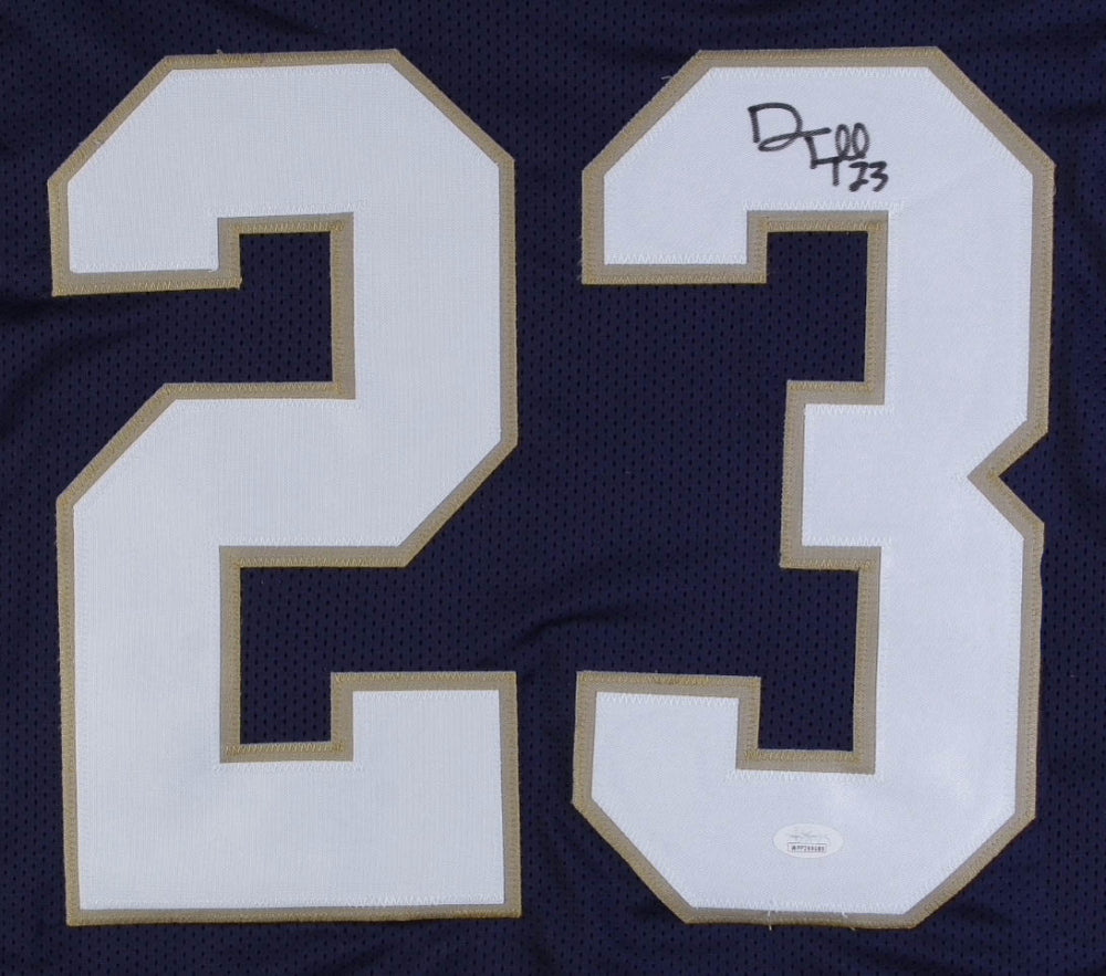 Drue Tranquill Autographed Notre Dame Fighting Irish Football Jersey #23 - Perfect for Collectors, Fans, and Game Day Memorabilia