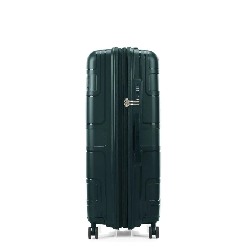 American Tourister Light MAX 3-Piece Luggage Set (Large, Medium, Small) - Varsity Green | Perfect for Travel, Business Trips & Weekend Getaways