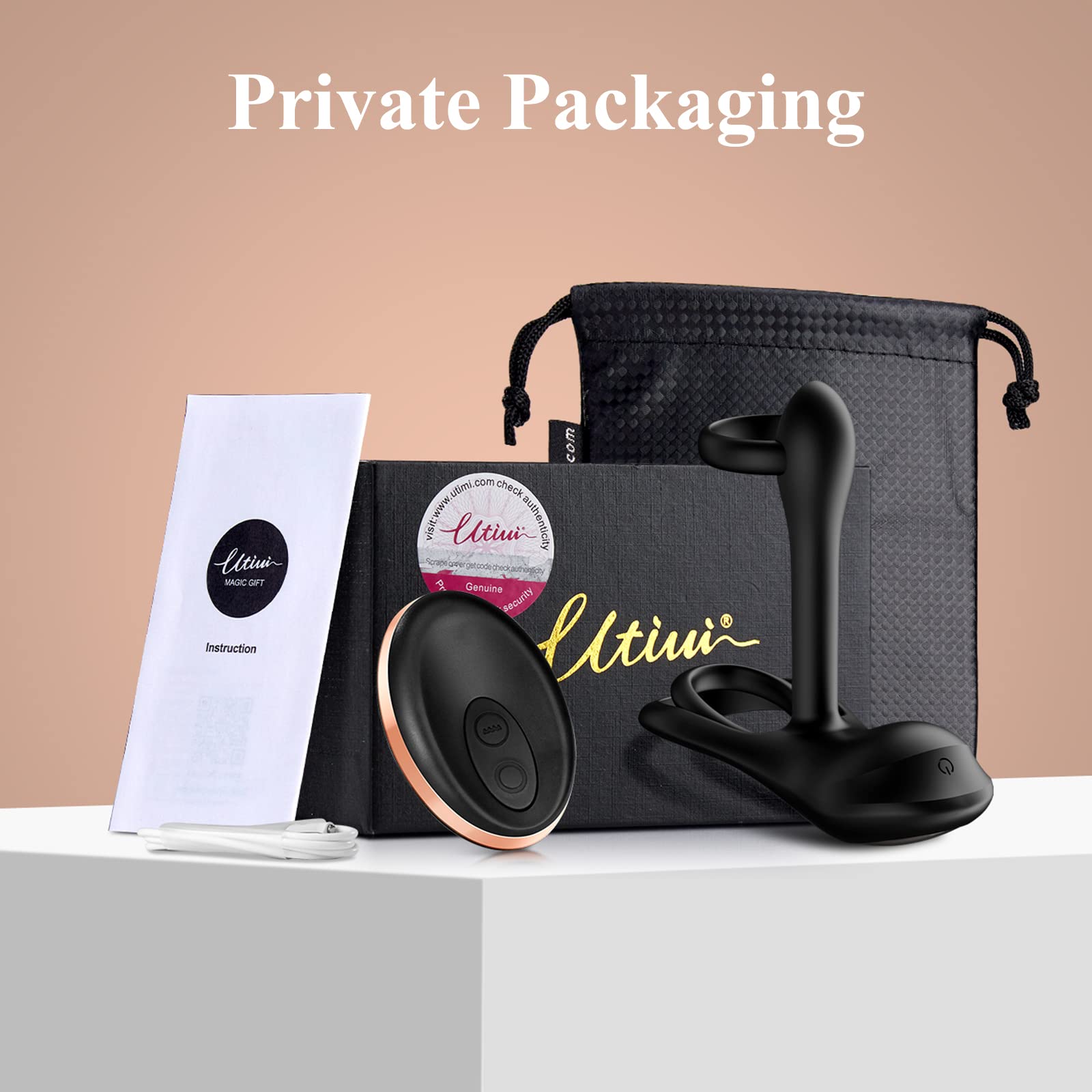 Premium 3-in-1 Vibrating Cock Ring - Waterproof Silicone Couples Sex Toy with 10 Vibration Modes for G-Spot & Clitoral Stimulation, Penis Ring for Longer Harder Erections - Perfect for Romantic Nights & Spicing Up Relationships