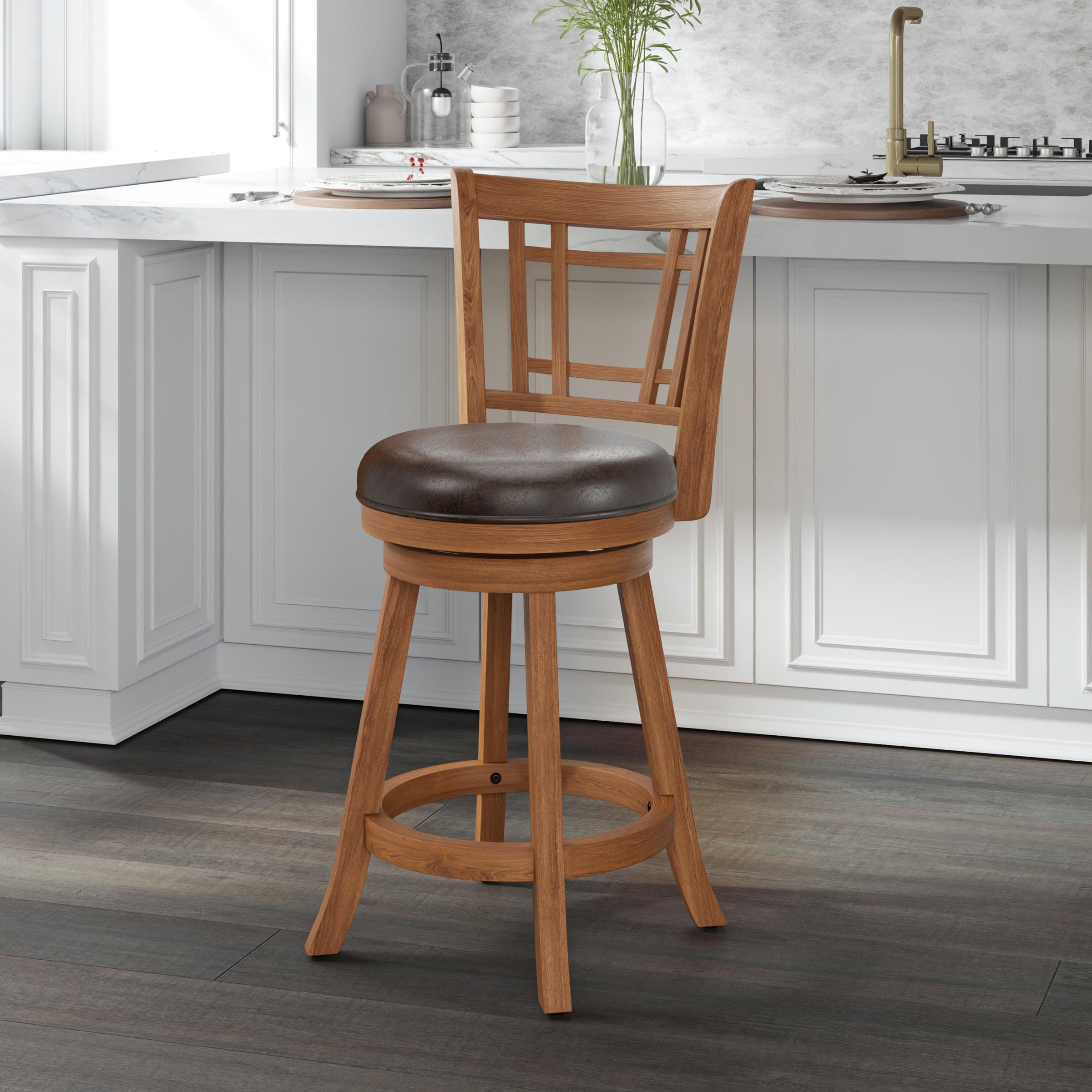 Hillsdale Fairfox Swivel Kitchen Counter Stool - 24.5
