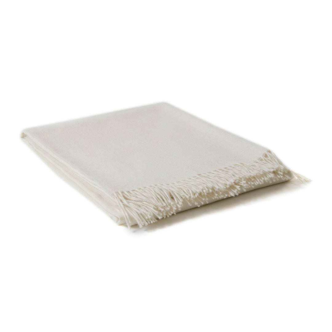 Luxury Ivory Baby Alpaca Throw Blanket - Soft Parisian Style Alpaca Wool Blanket for Sofa, Bed & Nursery - Perfect for Cozy Nights, Baby Shower Gifts & Home Decor