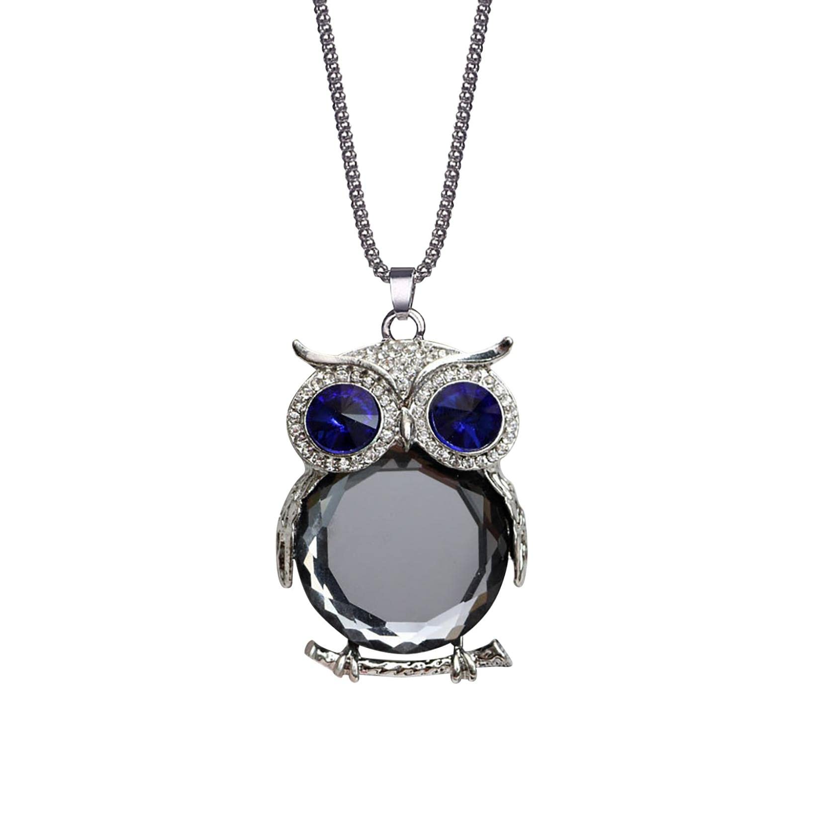 Owl & Elephant Pendant Necklace for Women - Vintage Bohemian Charm Sweater Chain, Cute Animal Jewelry Gift for Her | Birthday, Anniversary, Valentine's Day, Christmas Present
