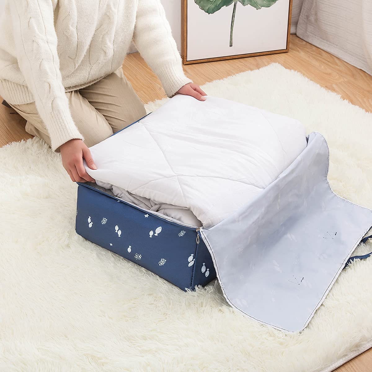 Premium Heavy Duty Storage Bags - 3 Size Packing Totes for Moving, Camping & Home Organization | Space Saving Clothes, Toys, Blankets & Quilt Storage Solution | Durable Moving Supplies & Travel Essentials