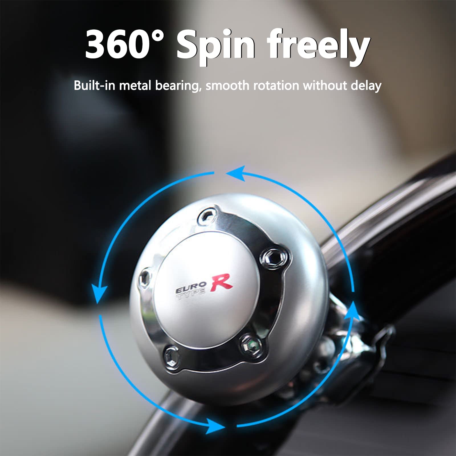Universal Steering Wheel Spinner Knob - Power Handle for Easy Steering | Car, Truck, Bus & Boat Accessories | Perfect for Disabled Drivers & One-Handed Operation