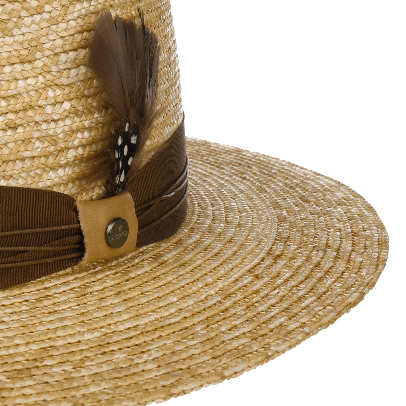 Lierys Mearona Wheat Straw Hat for Women - Summer Beach Sun Hat with Wide Brim - Perfect for Outdoor, Travel, and Vacation