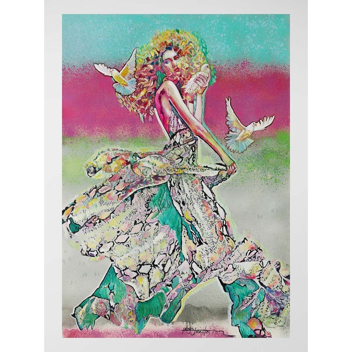 Free as a Bird (Original) - Inspirational Wall Art for Home & Office Decor | Perfect for Living Rooms, Bedrooms & Workspaces