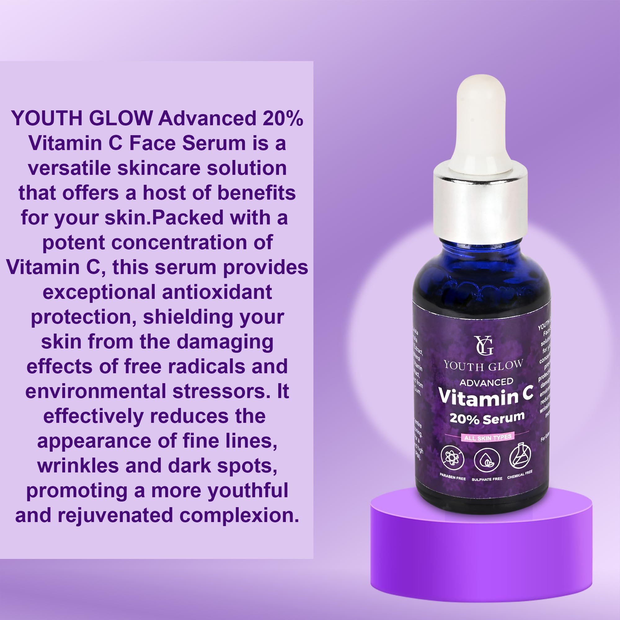 Youth Glow Night Cream for Radiant Skin - Anti-Aging Face Serum with Hyaluronic Acid | Perfect for Nighttime Skincare Routine & Hydration Boost