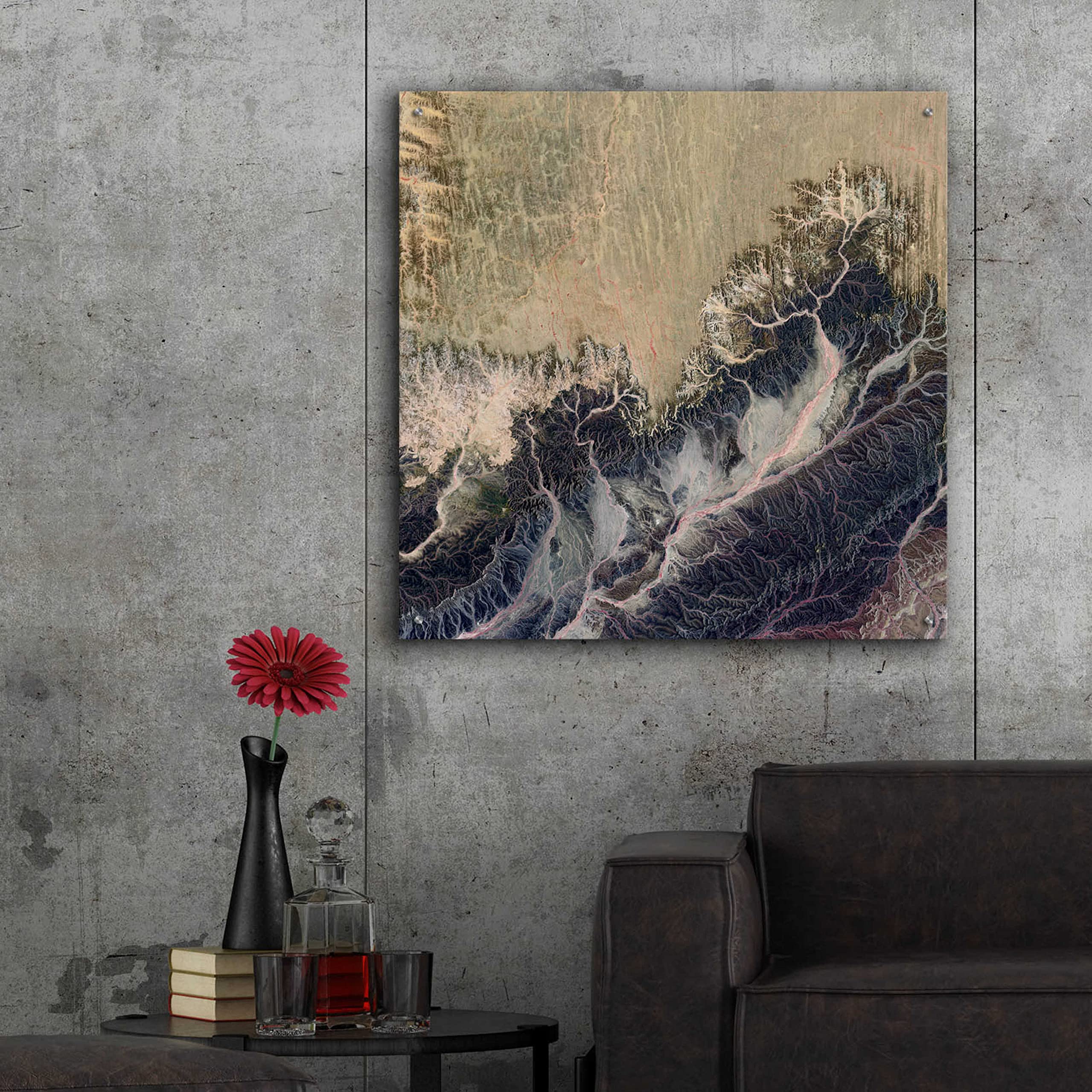 Epic Art 'Earth as Art: Irritated' - 36x36 Inch Modern Acrylic Glass Wall Decor | Stunning Home & Office Wall Art | Perfect for Living Room, Bedroom or Contemporary Spaces