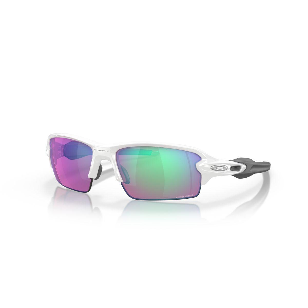 Oakley Flak 2.0 Sunglasses - Low Bridge Fit, Polished White Frame with Prizm Golf Lenses (Model 0OO9271 927110) - Perfect for Golfing, Outdoor Sports & UV Protection