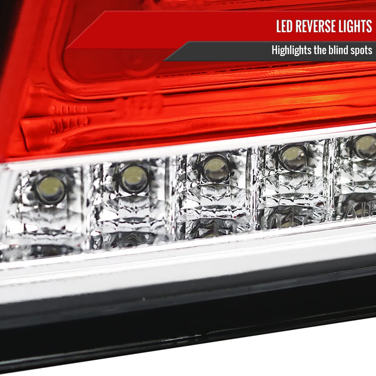 2006-2011 Car Model LED Tail Lights - Red Clear Full LED Brake Lamps for Enhanced Visibility & Style | Perfect for Night Driving & Custom Car Upgrades