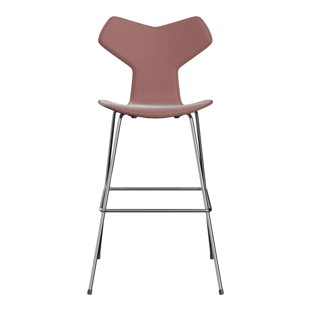 Premium Grand Prix Bar Stool 3139 - Colored Ash Wood with Front Upholstered Seat - Perfect for Kitchen Islands, Home Bars & Modern Dining Areas