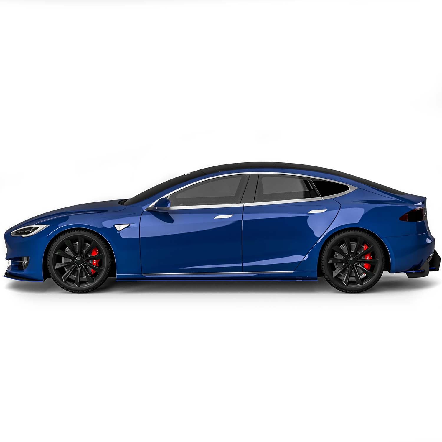 Vicrez VR1 Side Splitter vz102386 - Compatible with Tesla Model S 2015-2021 | Front Bumper Lip Spoiler | Aggressive Styling & Improved Aerodynamics | Perfect for Car Enthusiasts & Performance Upgrades