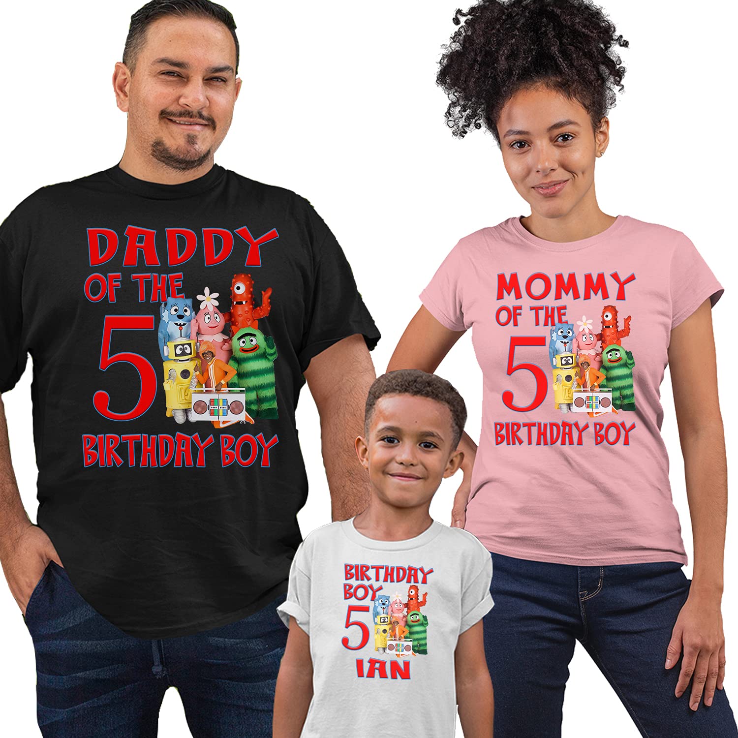 Personalized Gabba Gabba Theme Birthday Party Decorations - Custom Family Name & Age - Perfect for Kids' Birthday Celebrations & Themed Events