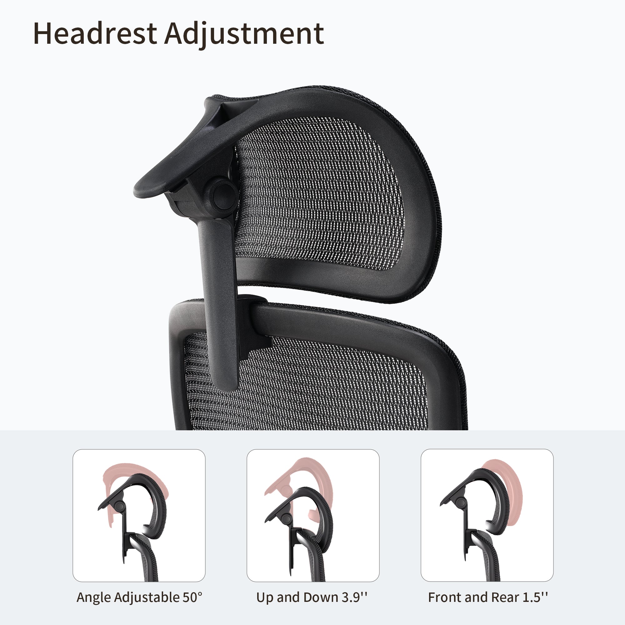 Ergonomic Office Chair with Adjustable Lumbar Support - Comfortable Desk Chair for Home & Office Use - Perfect for Long Hours Sitting, Gaming, and Working