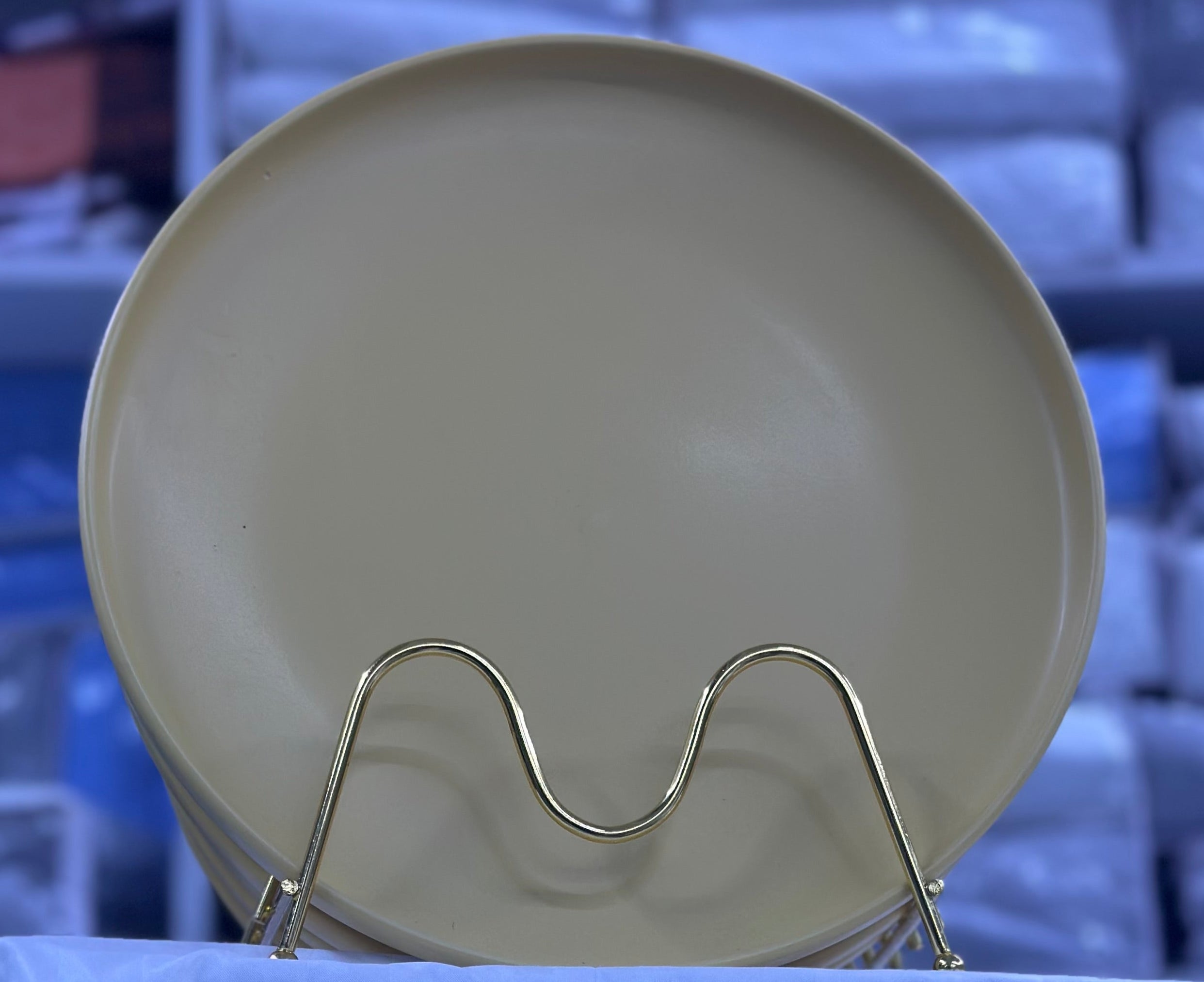 6-Piece Modern Dinner Plate Set - Elegant Porcelain Plates for Dining, Entertaining & Home Decor - Perfect for Restaurants, Weddings & Everyday Use