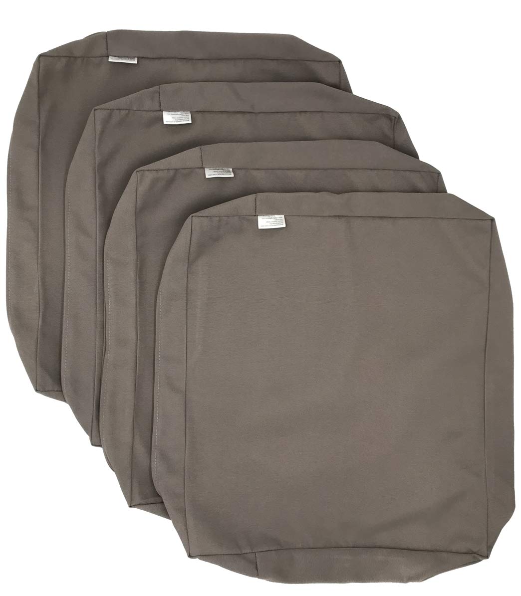 Timeless Taupe Outdoor Waterproof Patio Chair Cushion Covers - 25