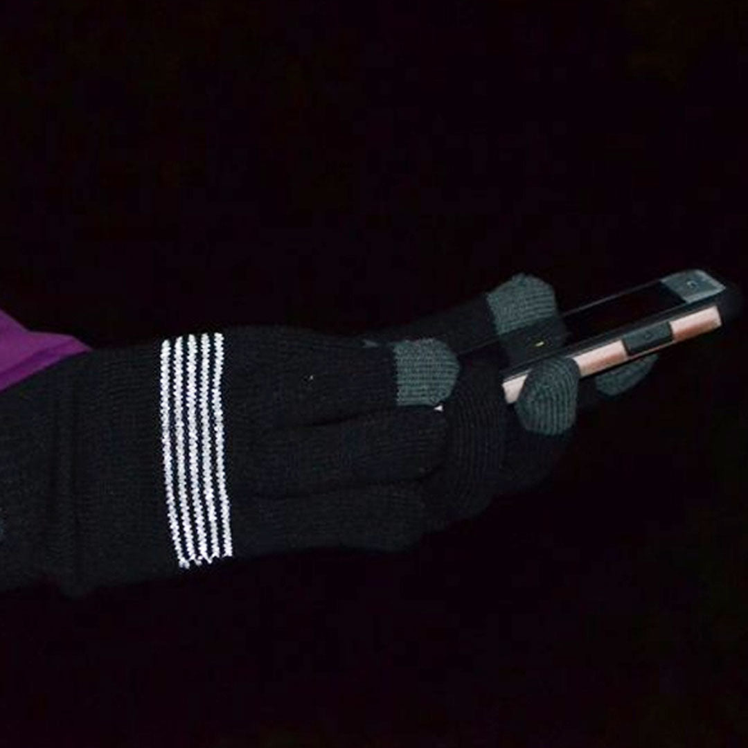 Reflective Touchscreen Gloves for Running & Cycling - Thin & Warm Winter Gloves for Outdoor Activities - Perfect for Jogging, Hiking & Cold Weather