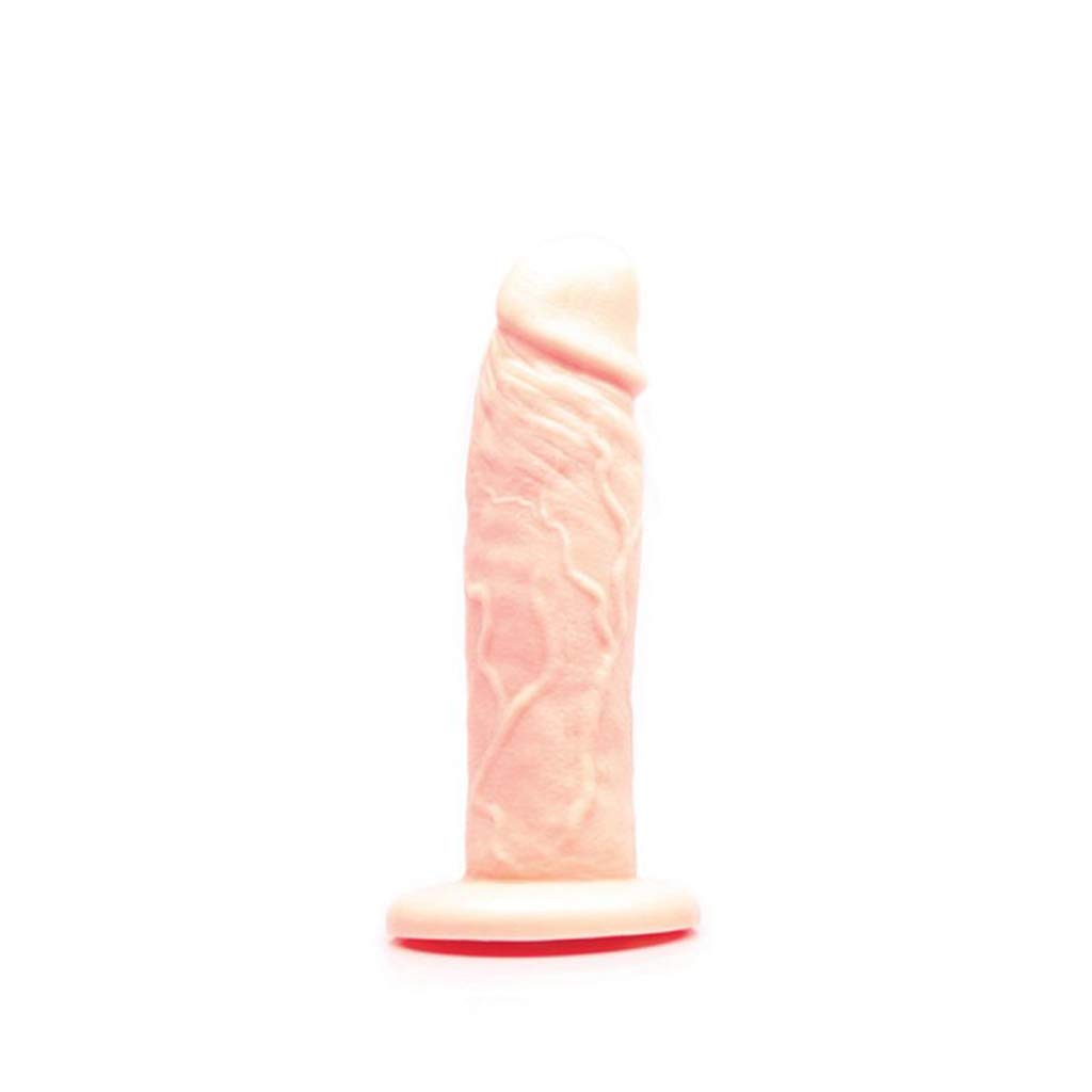 Tantus Sam Dual Density Vibrating Dildo - Ultra-Premium Silicone Adult Toy with Suction Cup & Harness Compatible - Realistic G-Spot & P-Spot Stimulator for Men, Women & LGBTQ - Cream Color | Perfect for Solo Play, Couples Intimacy & BDSM Exploration