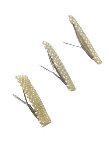 Vogue Pearl Hair Clips for Women & Girls - Elegant Hair Accessories Set of 5 | Perfect for Weddings, Parties & Everyday Style