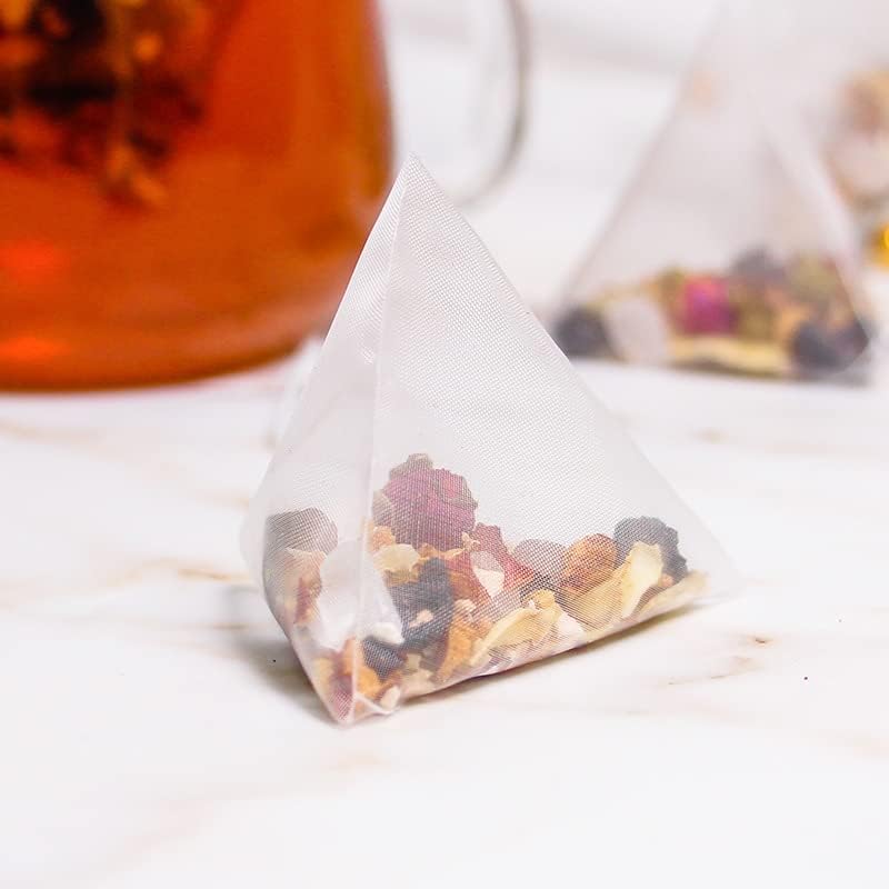 Organic Mulberry Rose Tea 8.81oz (250g) - Herbal Flower Tea Bags with Rose, Mulberry & Tuckahoe - Antioxidant Rich, Caffeine-Free - Perfect for Relaxation, Detox & Skin Care