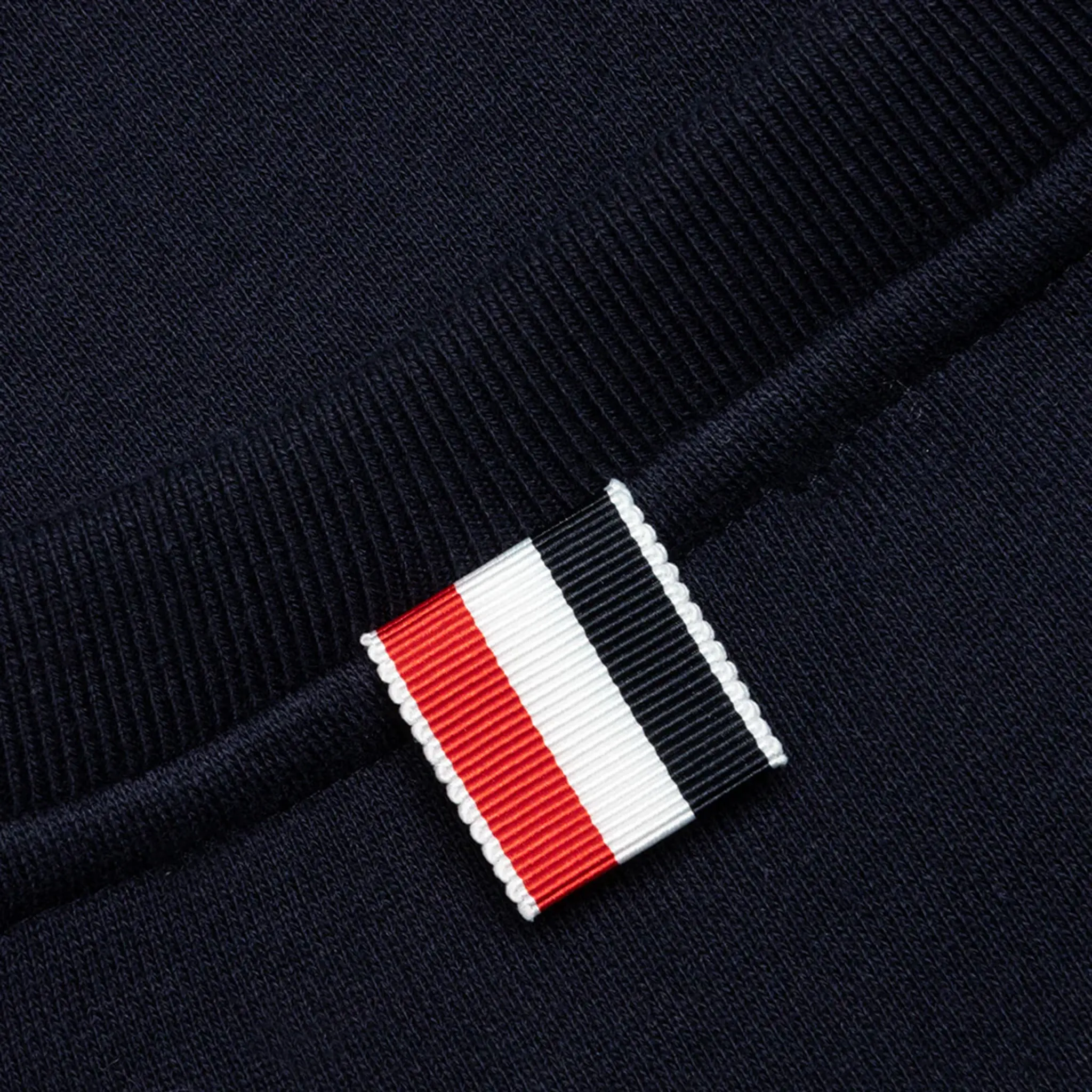Thom Browne Classic Loopback 4-Bar Tonal Relaxed Navy Blue Sweatshirt for Men | Premium Cotton Casual Pullover | Perfect for Streetwear, Lounge & Everyday Wear