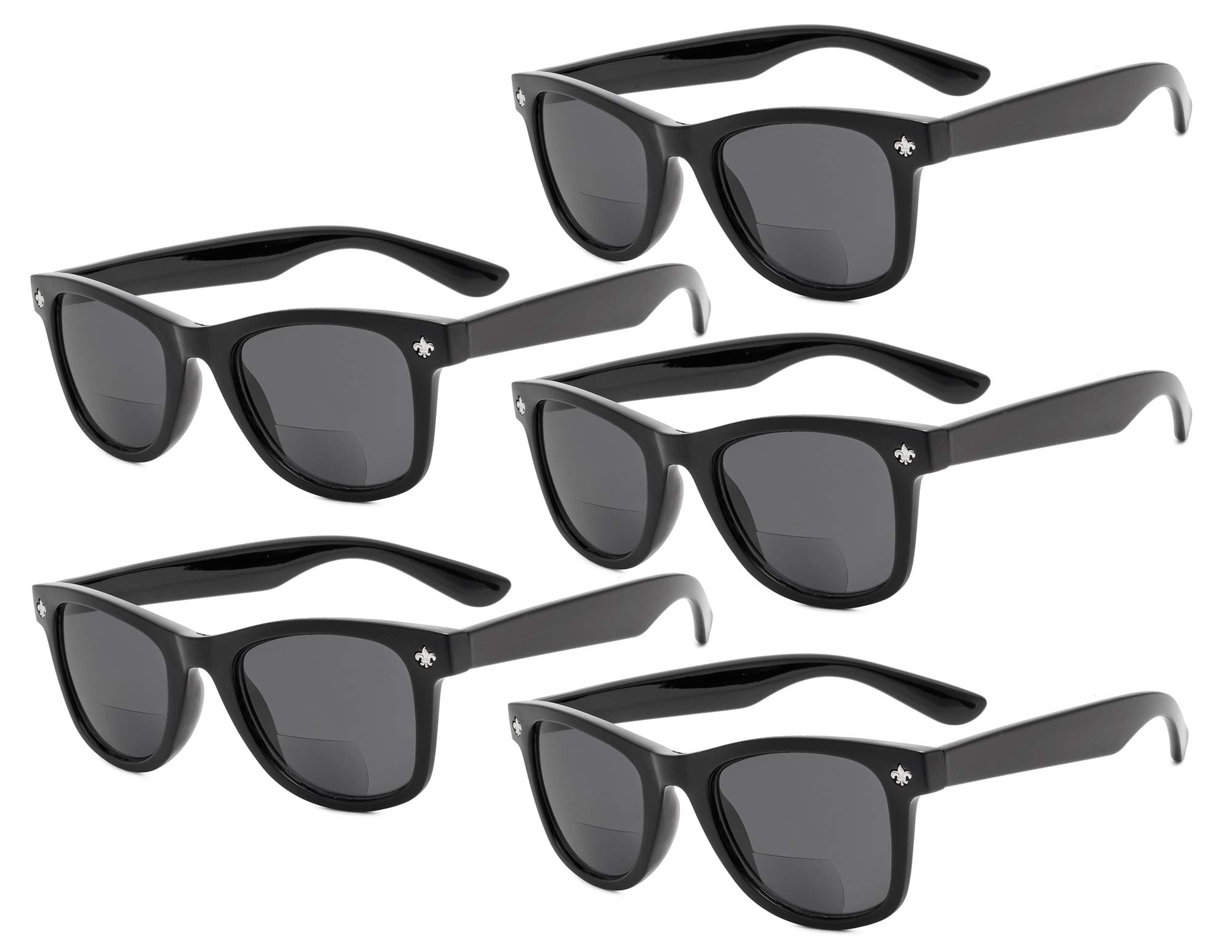 Eyekepper Classic Bifocal Sunglasses for Women - 5 Pack Reading Sunglasses with UV Protection, Fashionable & Comfortable - Perfect for Driving, Reading, Outdoor Activities