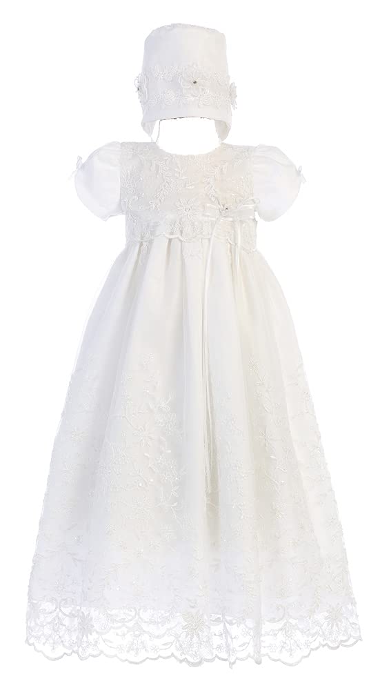 Baptism Dresses for Baby Girls - Lace Christening Gowns & Long Communion Dresses - Elegant Ropa de Bautizo para Bebé Niña - Perfect for Church Ceremonies, First Communion & Special Occasions