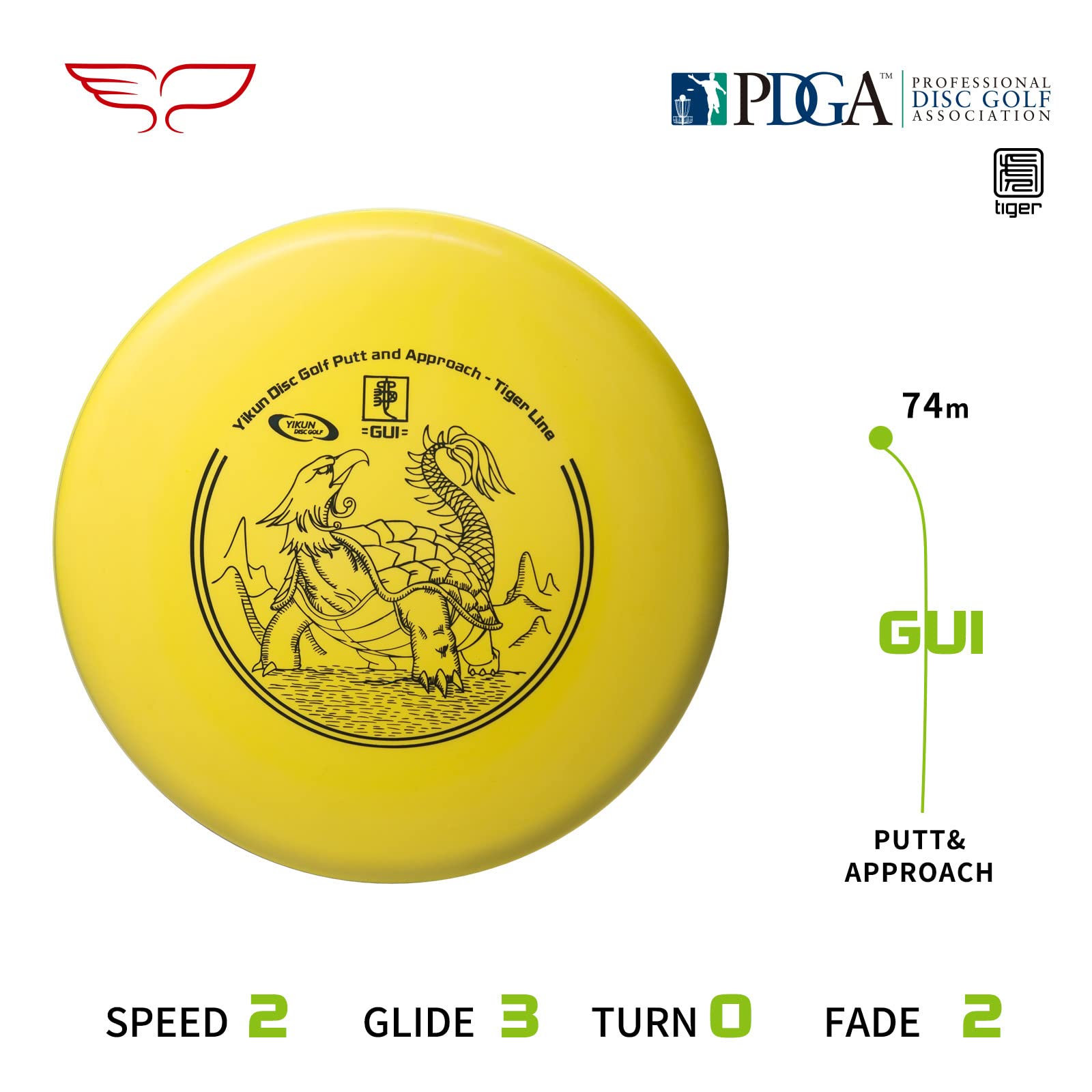 Yikun PDGA Approved Disc Golf Starter Set - 4 Discs (165-175g) with Driver, Mid-Range, Putter & Mini Disc for Beginners | Perfect for Practice, Tournaments & Outdoor Recreation