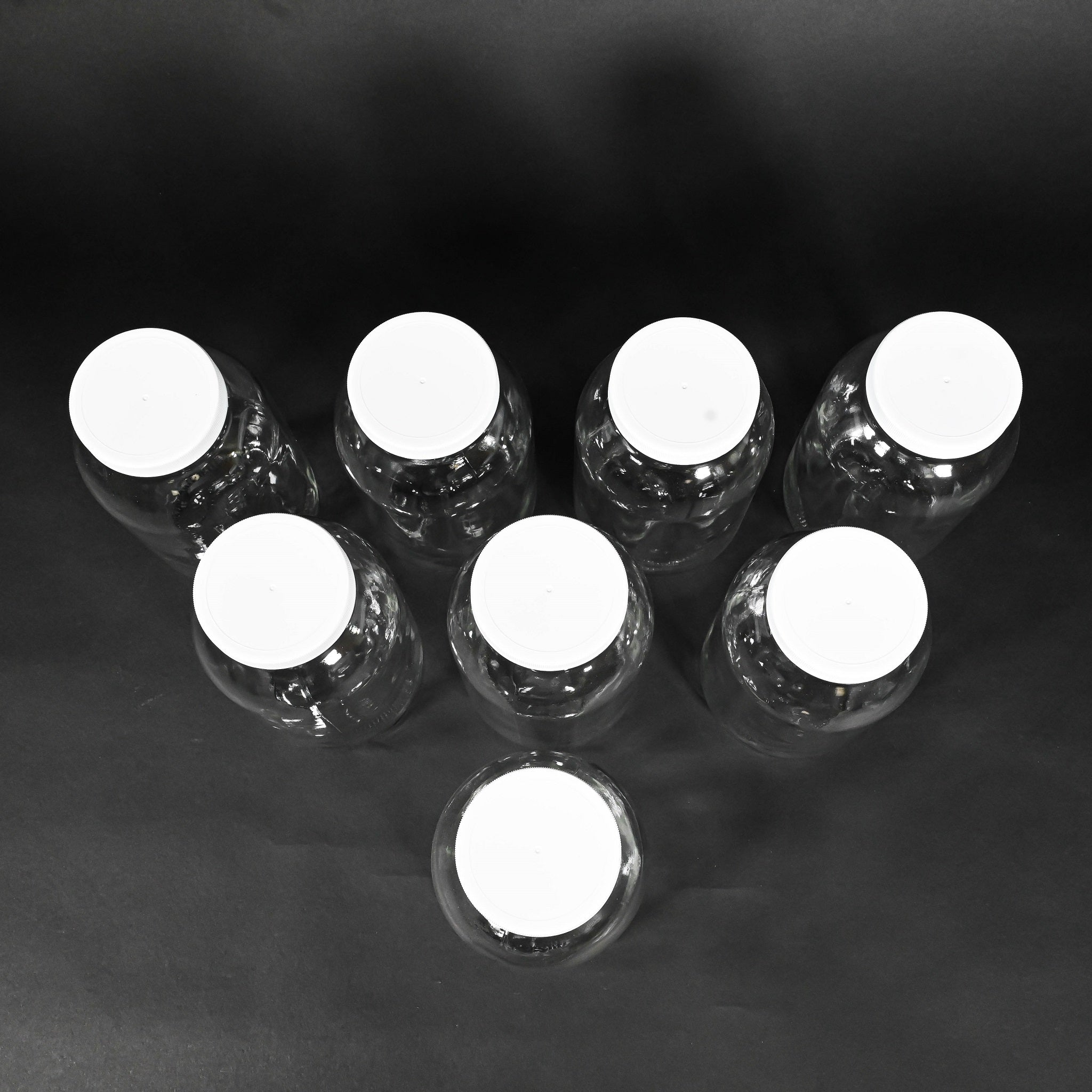 8 Pack 1.8 Liter Glass Bottles with Airtight Lids - Perfect for Home Brewing, Juice Storage & DIY Projects