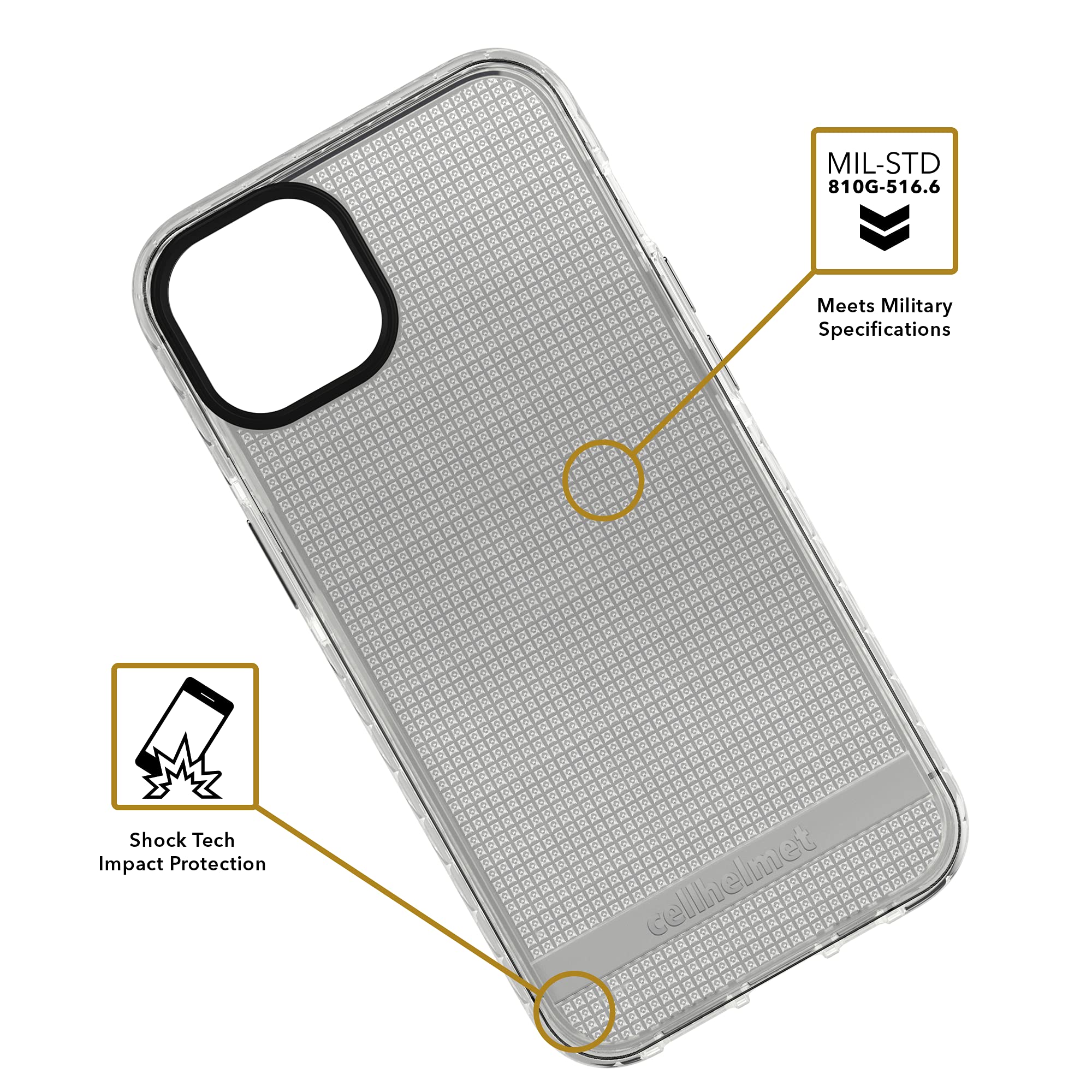 Cellhelmet Altitude X Series Shockproof Phone Case for iPhone 13 Pro - Drop Protection | Shark Tank Featured | Retail Packaging | Perfect for Outdoor Adventures & Daily Protection